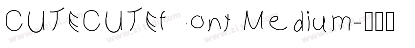 CUTECUTEfont Medium字体转换